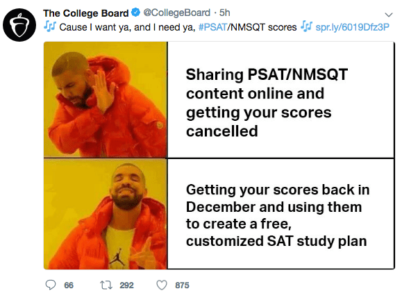 PSAT Memes Create a College Board Nightmare