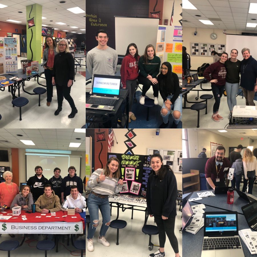 all the departments in the elective fair including, family and consumer science, journalism, music, business, yearbook, and the technology department. 
Photo courtesy of Mane Street Mirror Staff
