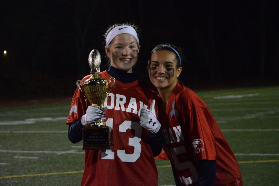 Anna Byers and Ariana Montero pose with the trophy - Photo courtesy of MaryGrace Weissauer