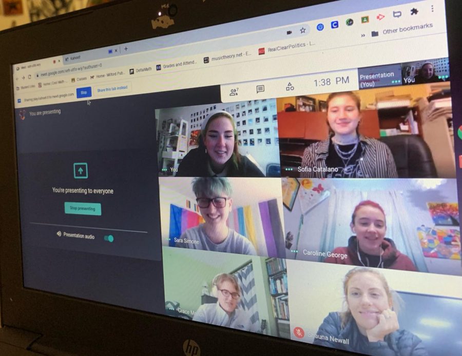 Virtual Meets: Students of the Gay-Straight Alliance meet virtually every Thursday at 1:00 via Google Meets.
Photo Courtesy: Isabel Blanco 