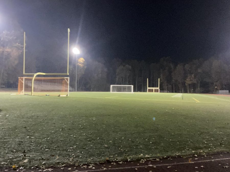 Vito DeVito field: Foran High School football field. Photo courtesy: Lauren Ardolino, November 6, 2020.