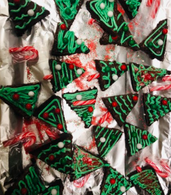 Christmas Tree Brownies. Photo courtesy of Lauren Ardolino, December 8, 2020