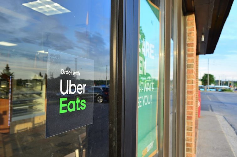Uber Eats at a Subway Restaurant. Photo courtesy: Creative Commons, June 19, 2020.