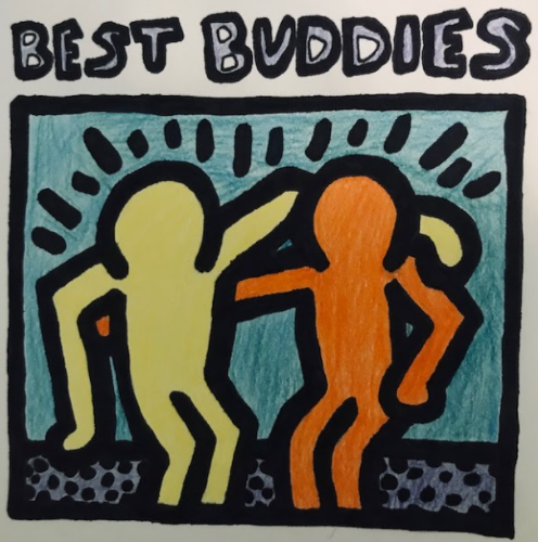 Best Buddies logo: recognize the organization everywhere you go! Photo courtesy: Steph Galaburri, February 18, 2021