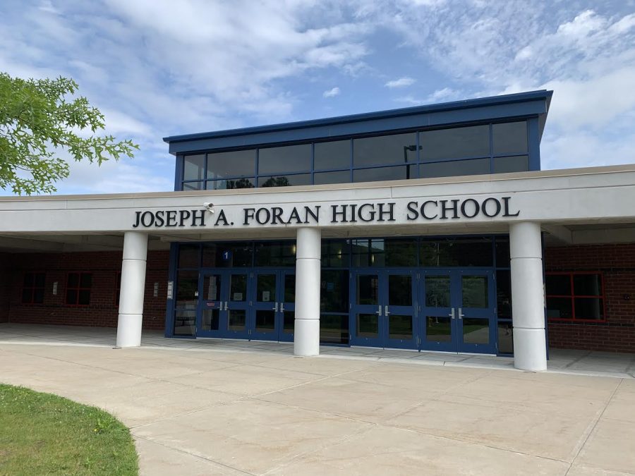 Joseph A. Foran on the last day of school for 2020-21. Photo Courtesy: Connor Nieman, June 15, 2021.