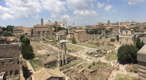 The Roman Forum: A forum full of ancient ruins in Rome, Italy. Photo Courtesy: Julia Poffenberger, June 2018.