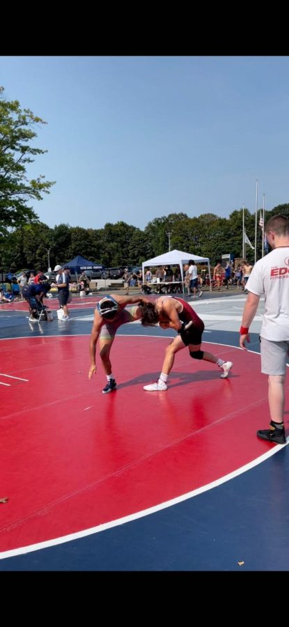Summer+Wrestling+Tournament%3A+Craig+Mager+in+action+at+a+summer+tournament.+Photo+Courtesy%3A+John+Mager%2C+September+12%2C+2021.+