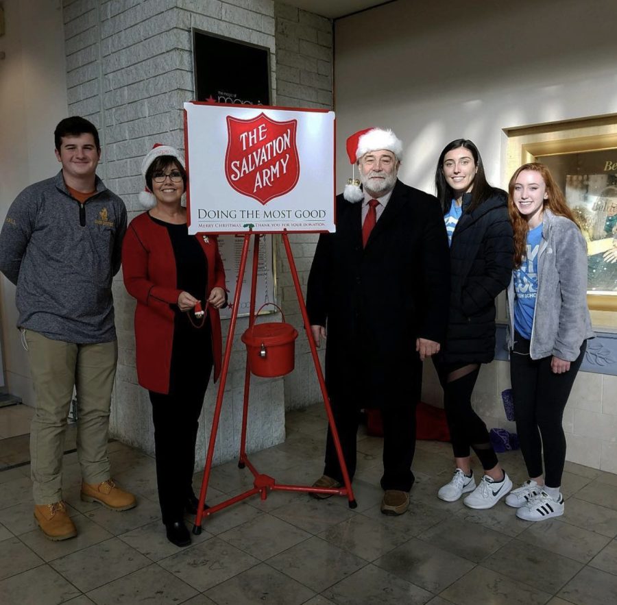 Bell Ringing for the Salvation Army: Bell ringing with state representatives. Photo courtesy: Catherine Ganun, December 18, 2017.