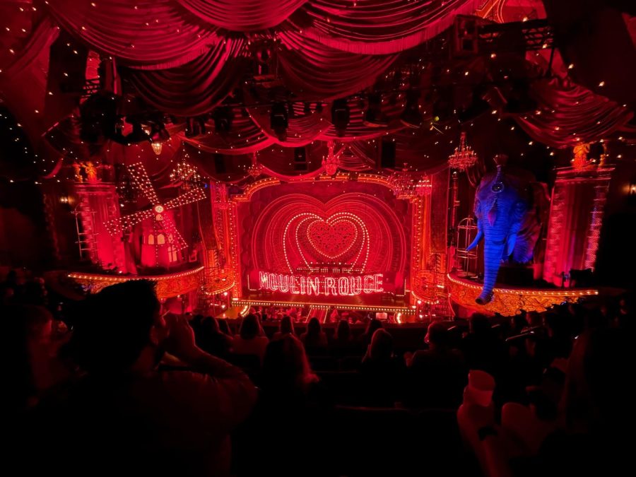 Moulin Rouge: Moulin Rouge stage right before a show. Photo Courtesy: Casey Wiederhold, September 24, 2021 .