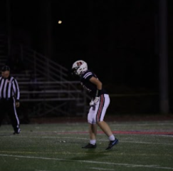 Game Changer: Connelly taking the field as a defensive linebacker.