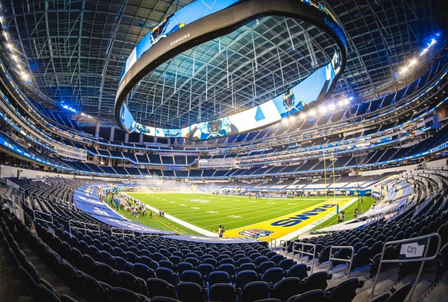 The Rams preview their stadium to the public as they get ready to host the Super Bowl. Photo Courtesy: Los Angeles Rams February 9, 2022.
