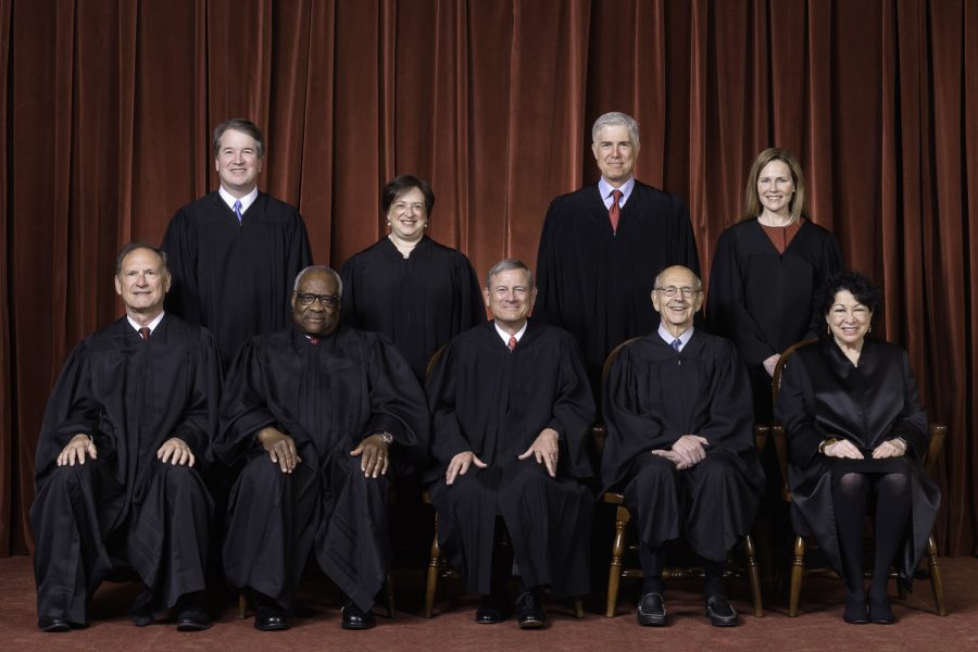 The Justices: The current serving Justices on the United States Supreme Court.
