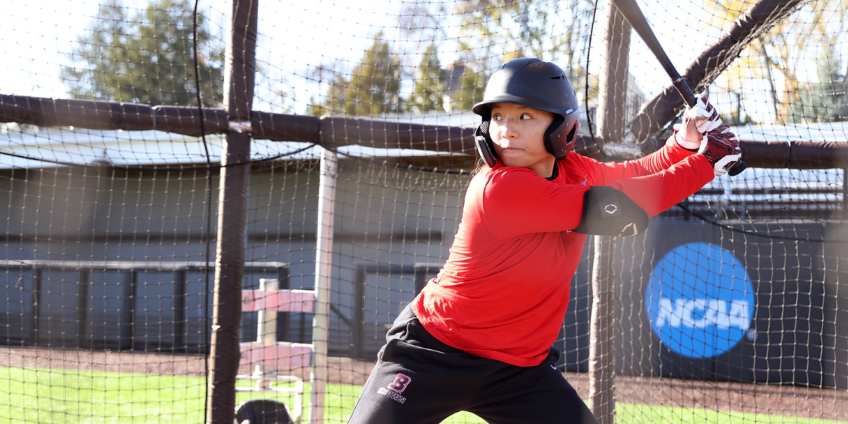 Practice Is Key To Success: Pichardo practicing hitting with her team. November 21, 2022.