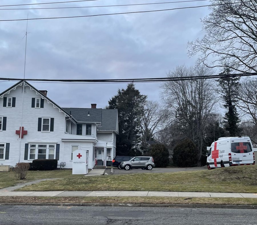 American Red Cross: Milford’s American Red Cross office located at 1 Plymouth Pl, Milford, CT, January 21, 2023.