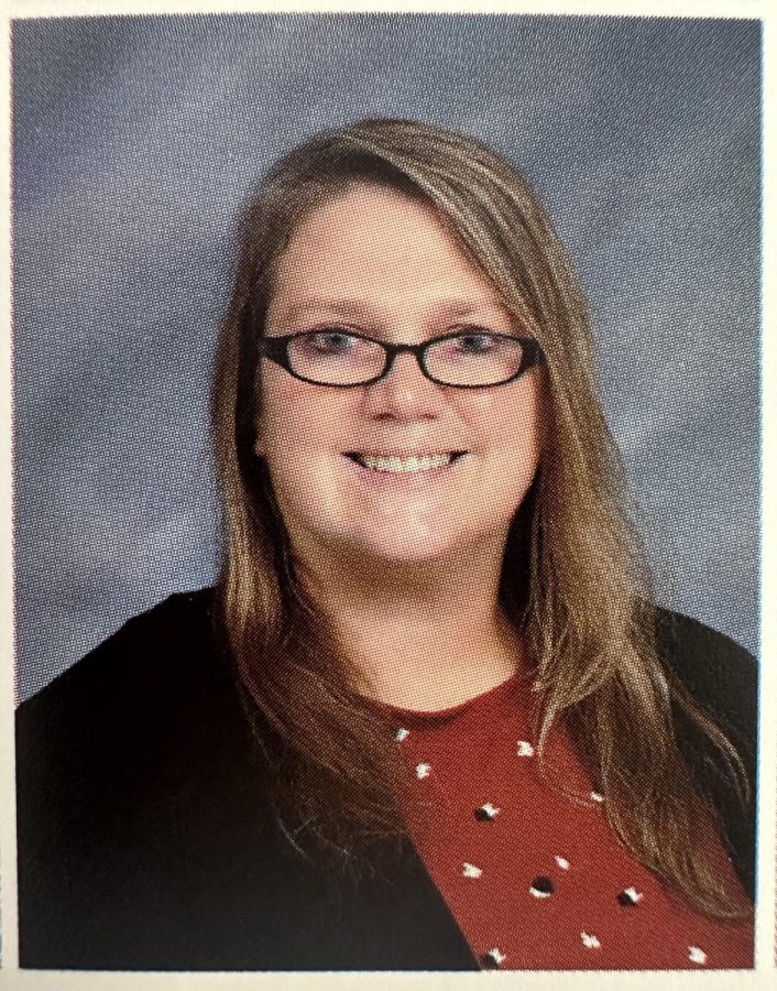 Mrs. Dawn Davis: Staff Yearbook Photo of Mrs. Davis. 