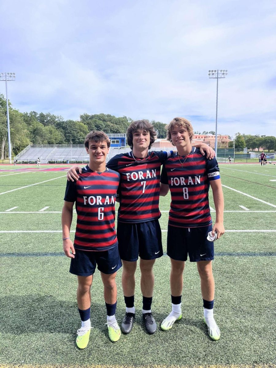 Boy’s Soccer Captains:, 6, Gianna Troaia, 7, Luke Hackett, 8, Tye Haley. September 14, 2023. 