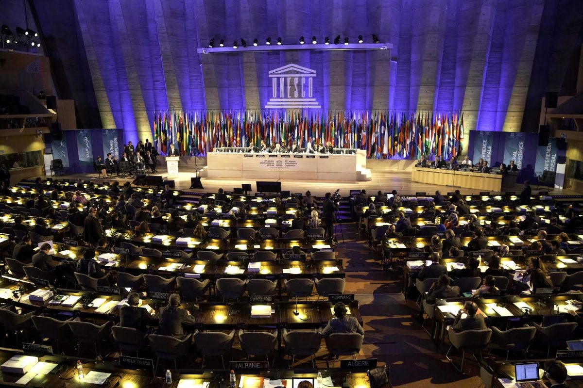 Global+Recognition%3A+The+UNESCO+headquarters+in+Paris%2C+France+during+a+meeting%2C+November+7%2C+2013.