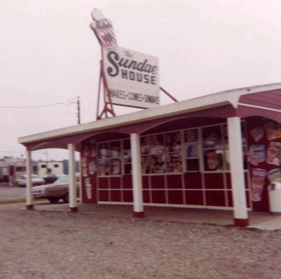 The Original: Photo of the original Sundae House from when it opened, 1960’s.