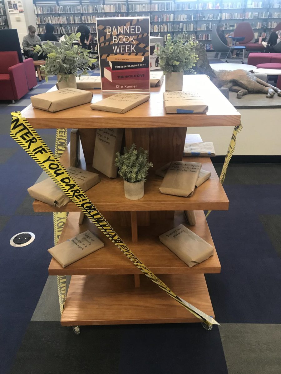 Blind Date with a Book: A new exhibit in the Foran TLC shows off banned books, allowing students to choose their next read by the reason it was challenged, October 5, 2023.