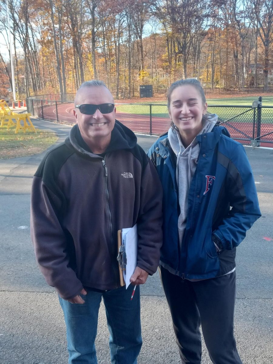 Head Coach Peter Jambor & Assistant Coach Abby Blanchard pose for a picture. November 14, 2023.