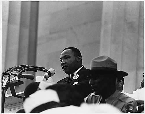 March on Washington: Martin Luther King Jr. giving his speech at the March on Washington, December 11, 2023. 