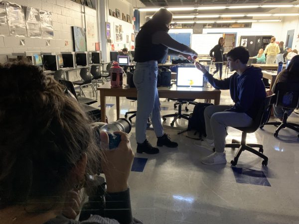 Sneak Peek: Students working in one of Mrs. Hudson’s Photography classes.