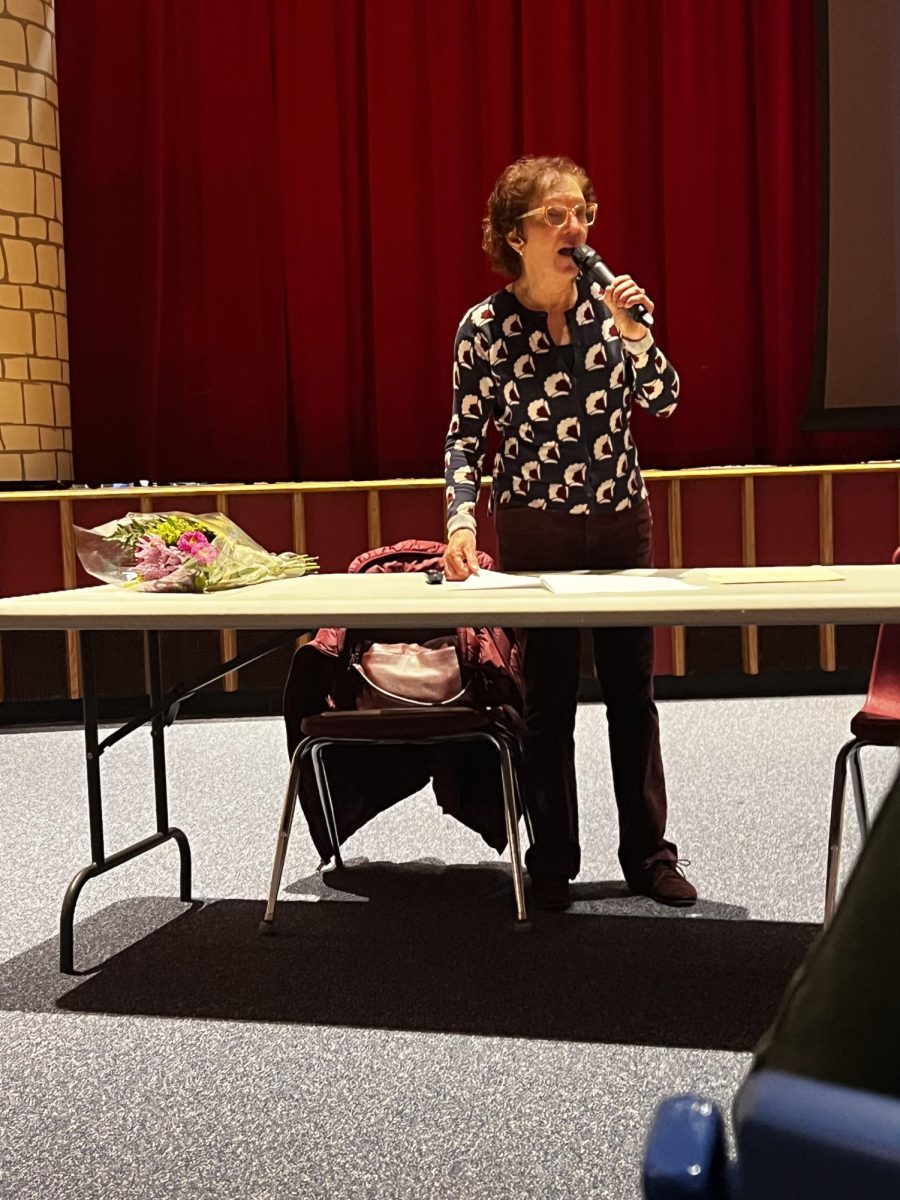 Never Forget: Susan Unrad teaches Freshmen about the Holocaust on January 29, 2023. 
