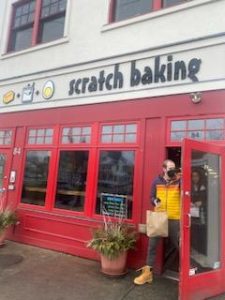 Welcome!: Outside View of Scratch Baking, February 28, 2024.