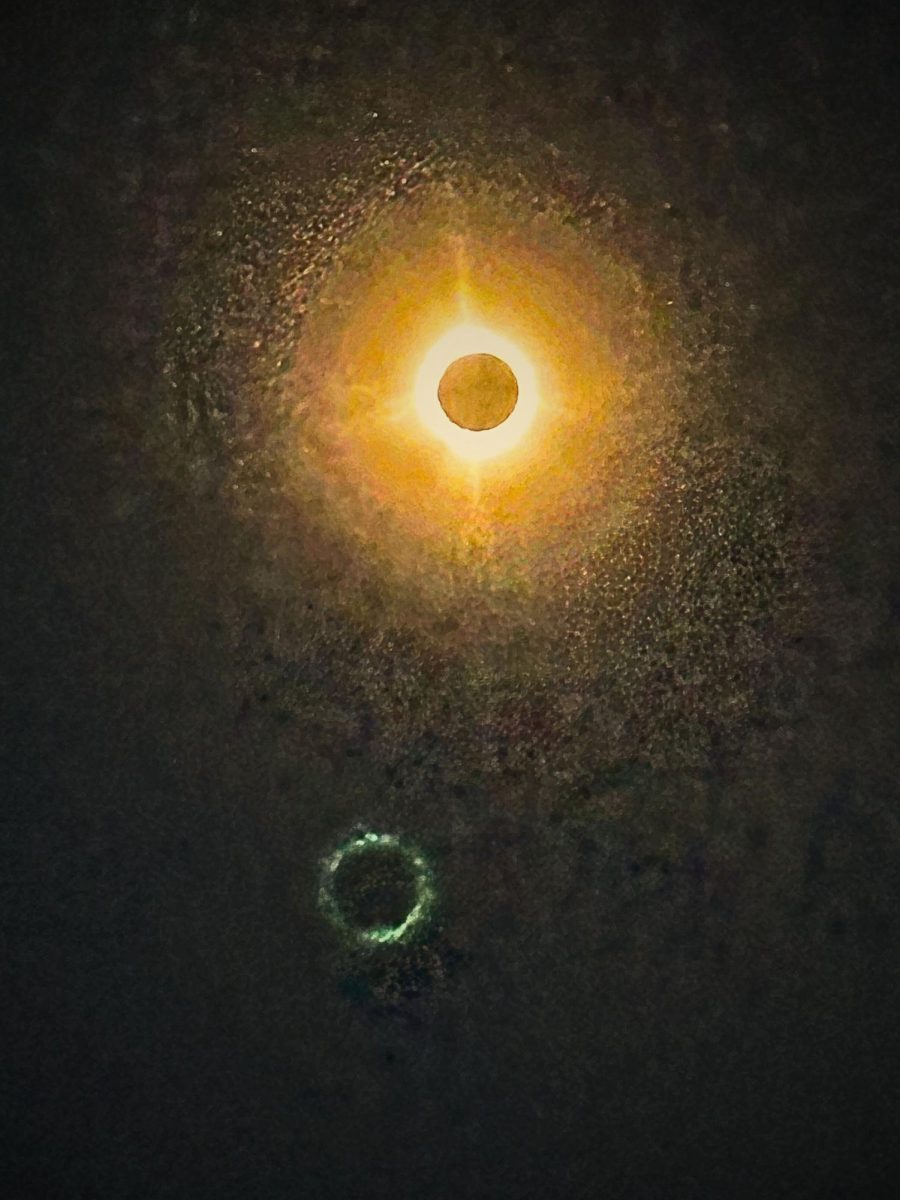 This image was taken at 3:25, at the beginning of totality. For the next three and a half minutes, Saranac Lake would be in complete darkness.