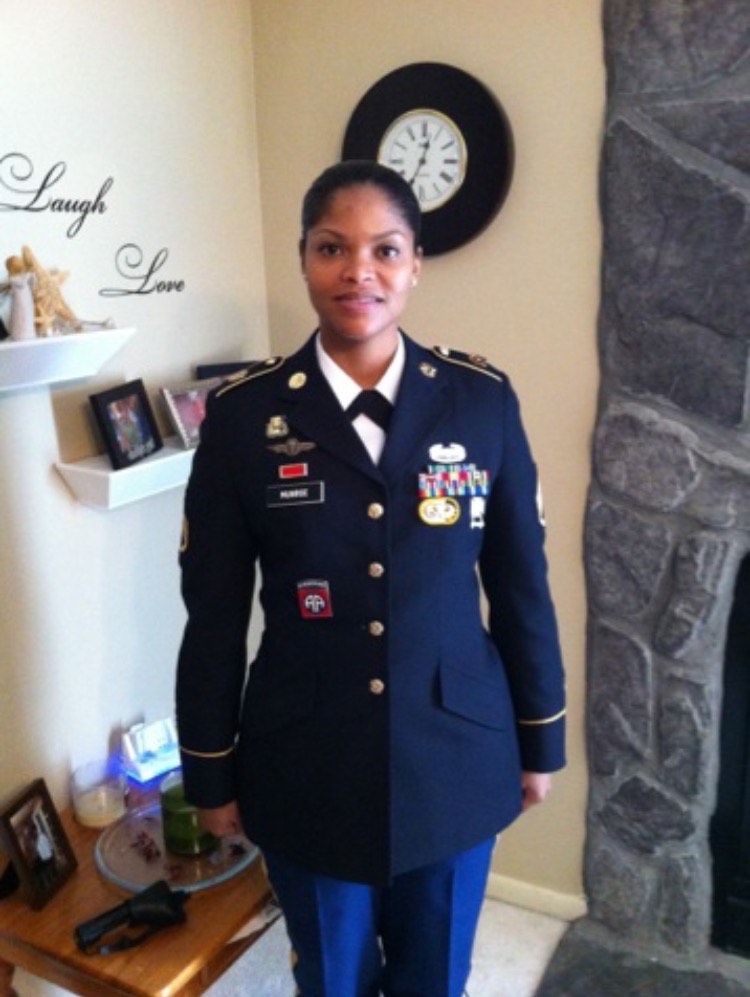 Honor and Bravery: Jaquez-Munroe’s mom in her military uniform, Photo Courtesy: Ava Jacquez-Munroe. (Photo One)
