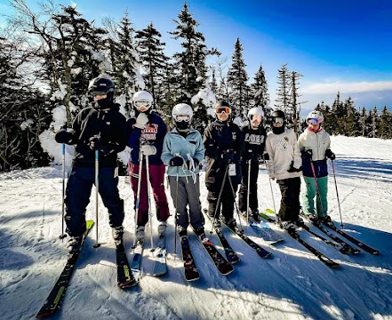 Ski Club Fun: Group of ski club members getting ready to take on the slopes! Photo Credit: Anthony Federico.