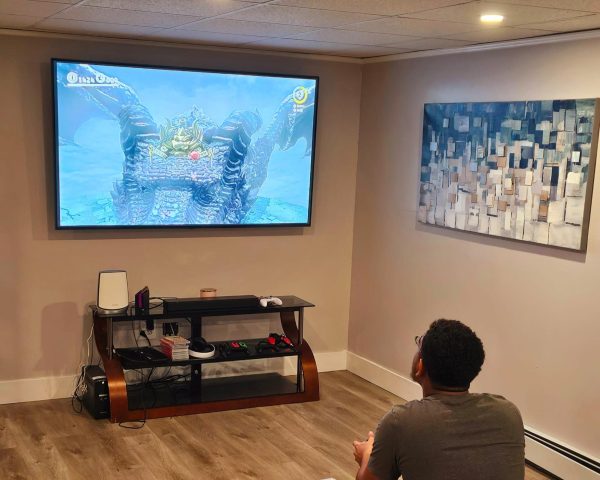 Gaming’s Biggest Icon: A person playing Super Mario Odyssey for the Nintendo Switch. January 28, 2025. Photo courtesy: Rodney Thomas Sr.