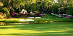 The Iconic Amen Corner: Augusta National’s Hole 12 Par 3 over water. April 8, 2015. Photo courtesy: Sean Martin

