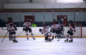 Shoot, Score: Lavallee celebrates a goal with his team. Photo courtesy: Maria Crocco. March 3, 2025. 
