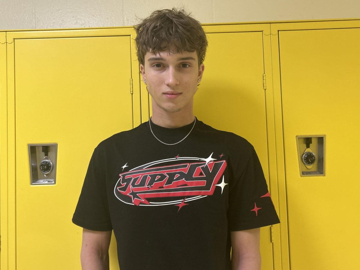 In School: Timofey Bogatikov posing for a picture. September 18, 2025. Photo Courtesy: Angie Vargas.