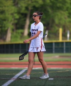Midfield Grind: Senior Kylie Posey on the field. Photo courtesy: May 2025.Maria Crocco.