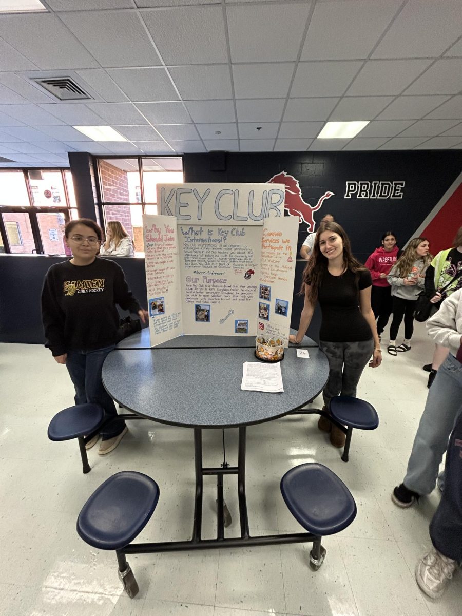 Key Club Fair: Key Club poster with club participants. October 1, 2025. Photo Courtesy: Kyle Nelson.