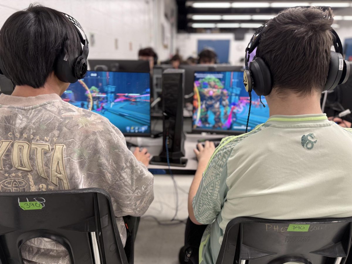 Game On: eSports team members in the middle of a match. October 9, 2025. Photo courtesy: Chelsea Green.