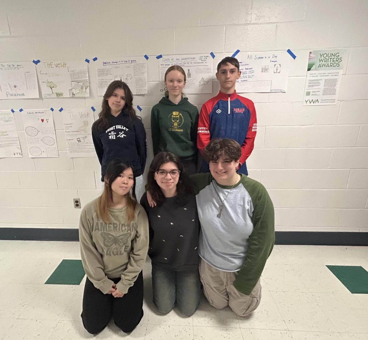 Together as a Club: The Creative Writing Club stands outside Mrs. Dooley’s classroom, October 27, 2025. Photo Courtesy: Angie Vargas.