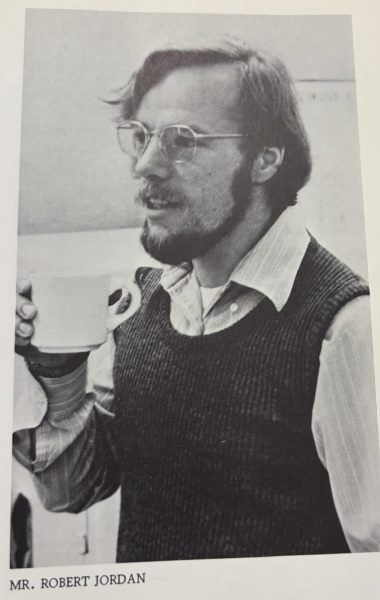 The Start of a Newspaper: Journalism teacher Mr. Jordan, 1974. Photo courtesy: Sophie Sinisgalli