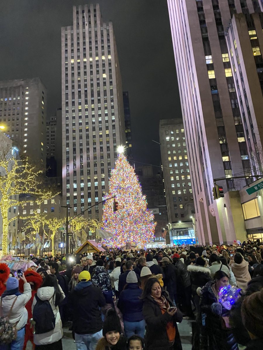 Holidays in the Air: The Rockefeller Christmas Tree in NYC, lighting up the city that never sleeps. December 23, 2023. Photo courtesy: Leila Botonjic.
