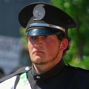 In Uniform: Mr. Sember in the marching band, May 23, 2010. Photo courtesy: Gregory Sember.