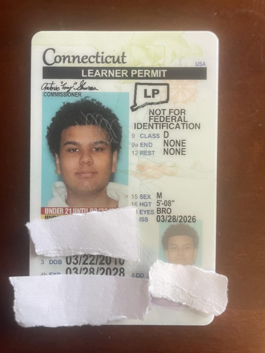 Permit License: An official Connecticut learner’s permit, April 22, 2026. Photo Courtesy: Mason Fazio.