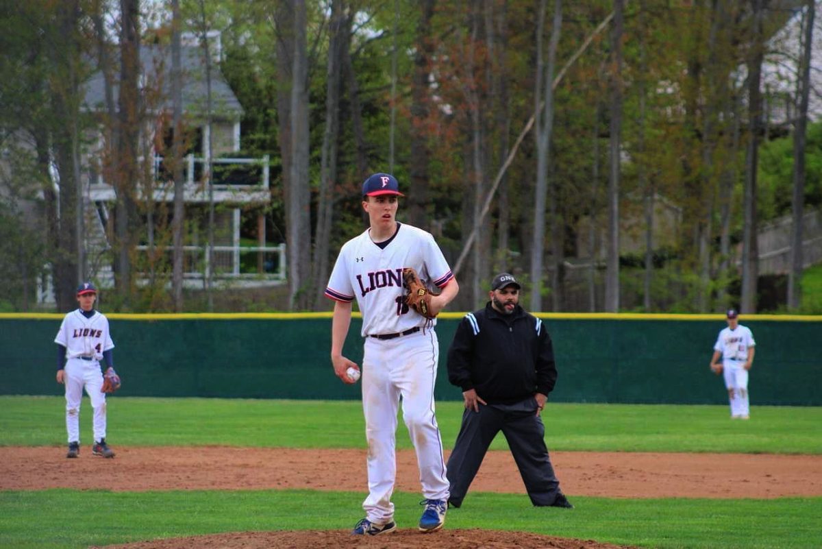 Preparing to Pitch: Tyler McTigue prepares to throw a pitch as fast as he can. May 2, 2026. Photo Courtesy: John Annucci.